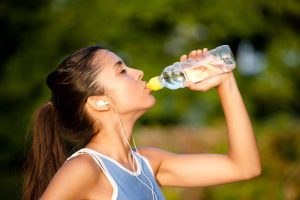 incontinent Woman drinking