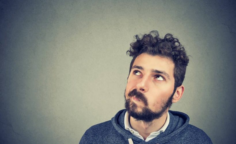 Man Confused about Leg Bag