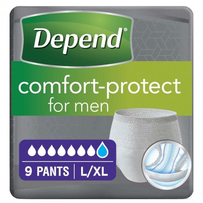 depend comfort pants for men